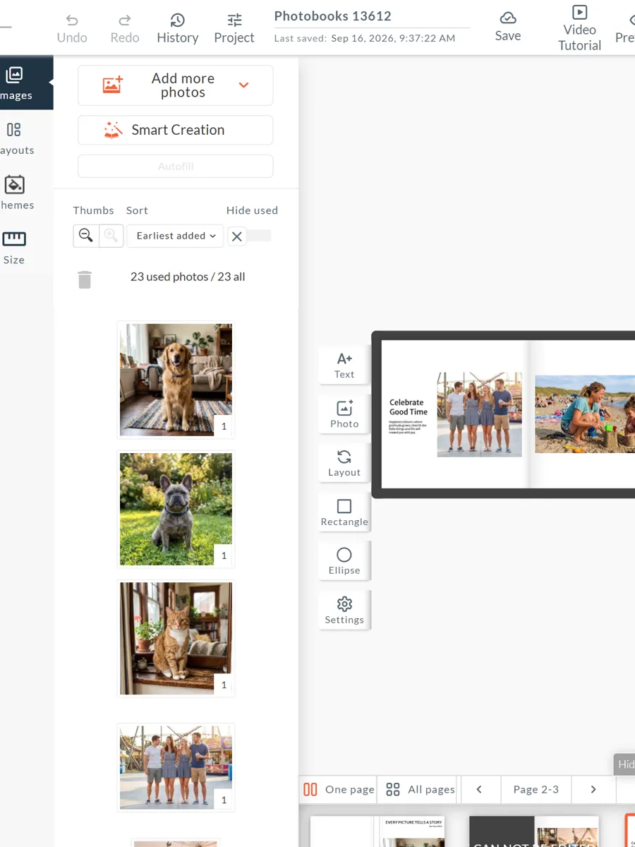 Printbox Advanced Editor interface